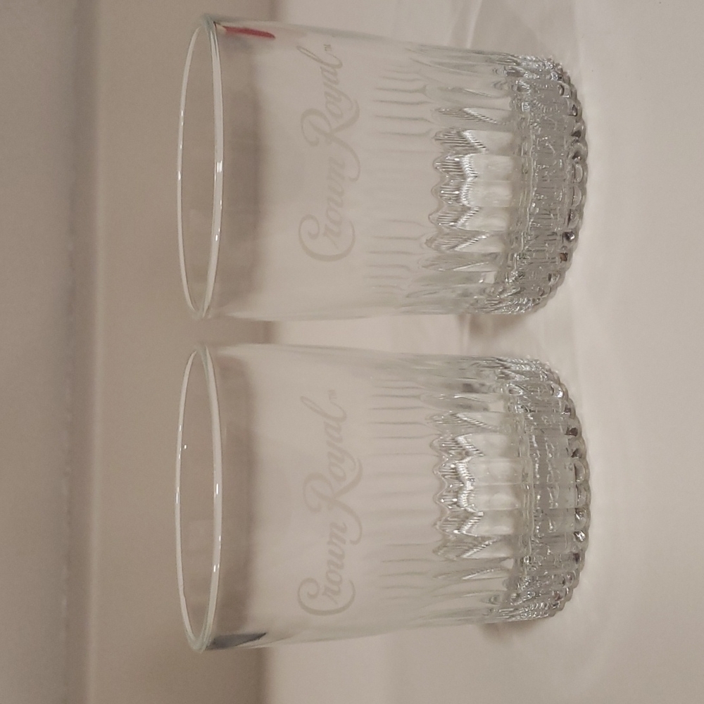 Crown royal toddy old fashioned glass, rocks glass, lowball glasses set